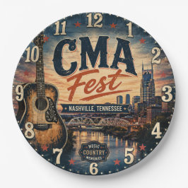 Nashville CMA Fest Country Music Tennessee Gift ペーパープレート