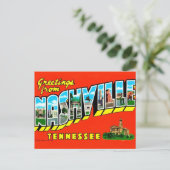  Nashville Colorful Greeting  Postcard ポストカード (スタンド正面)
