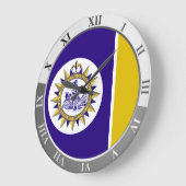 Nashville flag Large Clock ラージ壁時計 (傾斜)