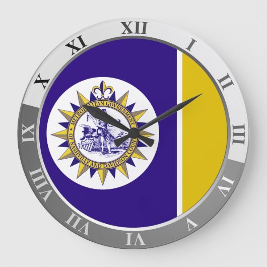Nashville flag Large Clock ラージ壁時計 (正面)
