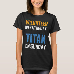 Nashville Foの日曜日にティタン土曜日にボランティア Tシャツ