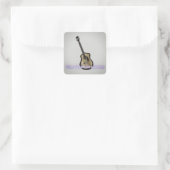 Nashville Guitar – Taylor‑Inspired Sunset Songwrit スクエアシール (バッグ)