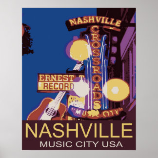 Nashville Music City USAポスター ポスター