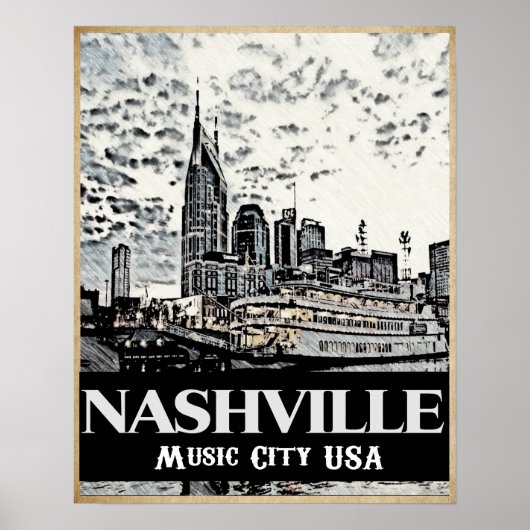 Nashville Music City USAポスター ポスター (正面)