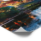 Nashville Riverfront Wedding Welcome Sign ポスター (角)