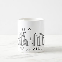 Nashville Skyline – Cityscape Design コーヒーマグカップ