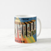 Nashville Tennessee Postcard Greeting Mug コーヒーマグカップ (正面右)