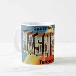 Nashville Tennessee Postcard Greeting Mug コーヒーマグカップ