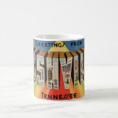 Nashville Tennessee Postcard Greeting Mug コーヒーマグカップ (中央)