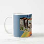 Nashville Tennessee Postcard Greeting Mug コーヒーマグカップ (左)