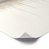 Nashville Tennessee Skyline Abstract Art ポスター (角)