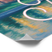 Nashville Tennessee Skyline Impressionist ポスター (角)