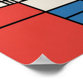 Nashville Tennessee Skyline Modern Art ポスター (角)