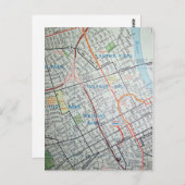 NASHVILLE, TNヴィンテージ地図はがき ポストカード (正面/裏面)