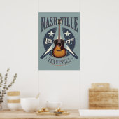 Nashville, TN – ミュージックシティUSA ポスター (キッチン)