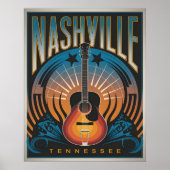 Nashville, TN – ミュージックシティUSA ポスター (正面)