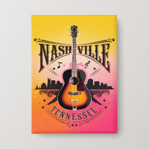 Nashville, TN – ミュージックシティUSA 缶バッジ