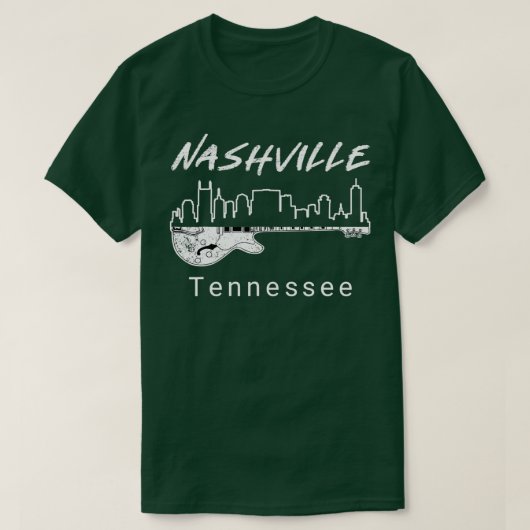 Nashville Tn Guitar Nashville Gifからの土産 Tシャツ (デザイン正面)