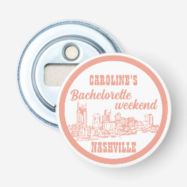 Nashville Toile コーラルピンク on ホワイト 栓抜き