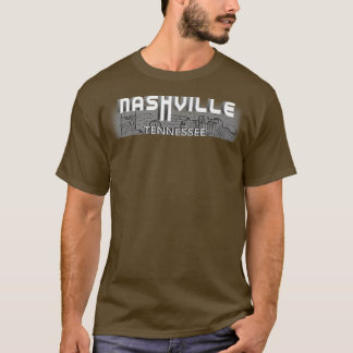 NashvilleTennesseeMusic City SkylineDowntown Nash  Tシャツ