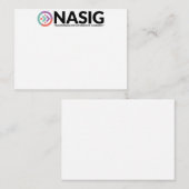 NASIGノートカード2.5 x 3.5 ノートカード (正面/裏面)