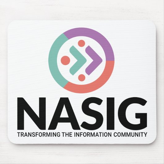 NASIGロゴ白 マウスパッド (正面)