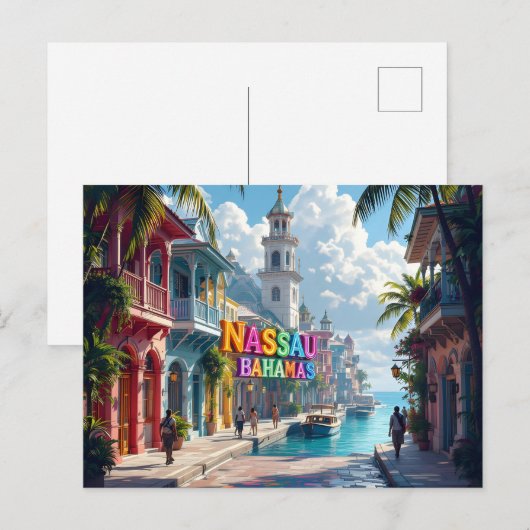 Nassau bahamas dreaming ポストカード (正面/裏面)