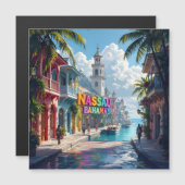 Nassau bahamas dreaming magnet (正面/裏面)