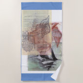 Nassau, Bahamas, Seashells: Beach Towel ビーチタオル (正面)