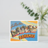 Nassau, Bahamas Vintage Travel ポストカード (スタンド正面)