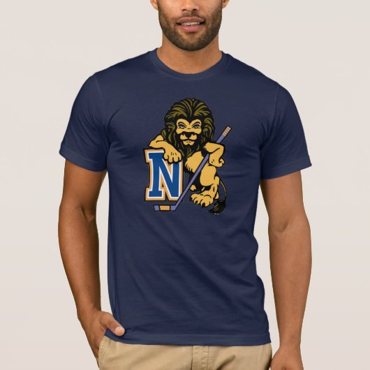 Nassau County Lions T-Shirt in Dark Navy Tシャツ (正面)