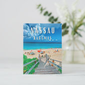 Nassau : L'île paradisiaque des Bahamas ポストカード (スタンド正面)