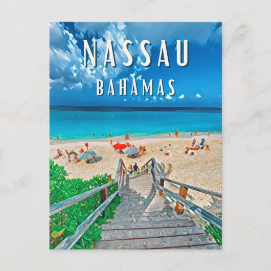 Nassau : L'île paradisiaque des Bahamas ポストカード (正面)