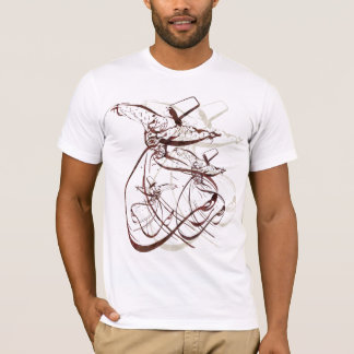 Nastaleeq Sufiの旋回のダンス Tシャツ