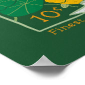 Nasturtiumフラワーシードパケット(緑) ポスター (角)