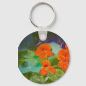 Nasturtium Bloom - Botanical Pastel キーホルダー (裏面)