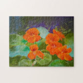 Nasturtium Bloom - Botanical Pastel ジグソーパズル (横)