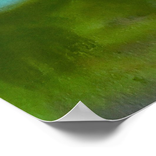 Nasturtium Bloom - Botanical Pastel ポスター (角)