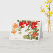 Nasturtium by谷上湖南 カード (黄色い花)