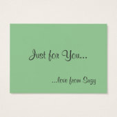 Nasturtium & Ladybird "Just for You" (裏面)