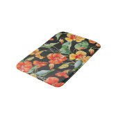 Nasturtium Orange:水色ダークパターン。 バスマット (アングル)