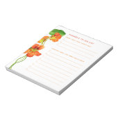 Nasturtium To-Doリスト(大きな3つ) ノートパッド (回転)