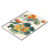 Nasturtium - Watercolor flowers ノートブック (左側)