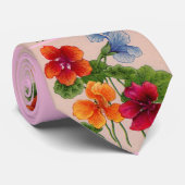 nasturtiumsプリントタイ ネクタイ (ロール)