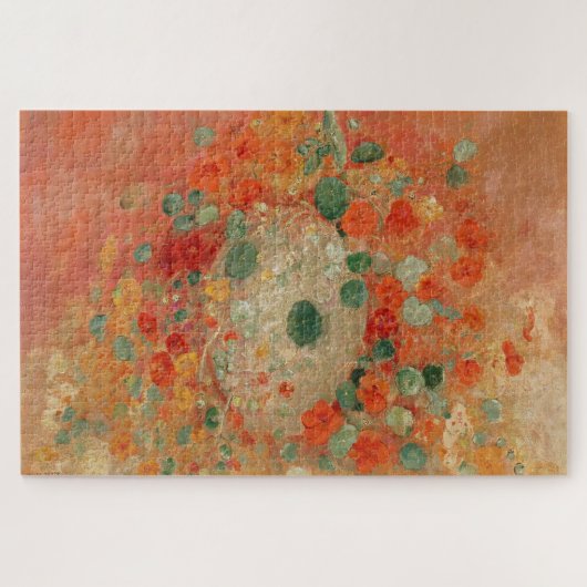 Nasturtiums (1905) by Odiron Redon ジグソーパズル (横)