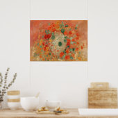 Nasturtiums (1905) by Odiron Redon ポスター (キッチン)