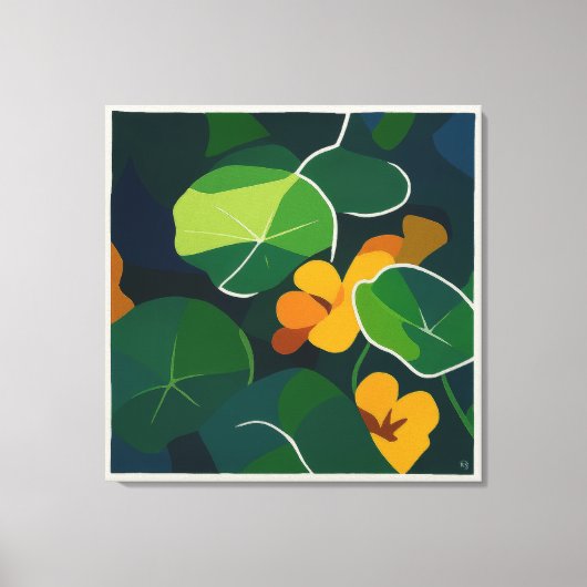 Nasturtiums - Large Canvas Print キャンバスプリント (正面)