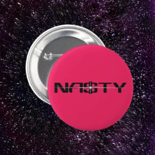 NASTY ステートメントボタン 缶バッジ