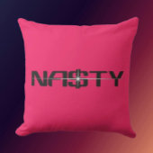 NASTY Statement Throw Pillow クッション