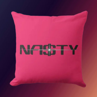 NASTY Statement Throw Pillow クッション